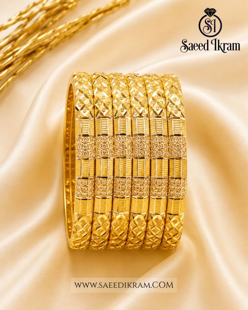 Lovely Grace Gold Bangles