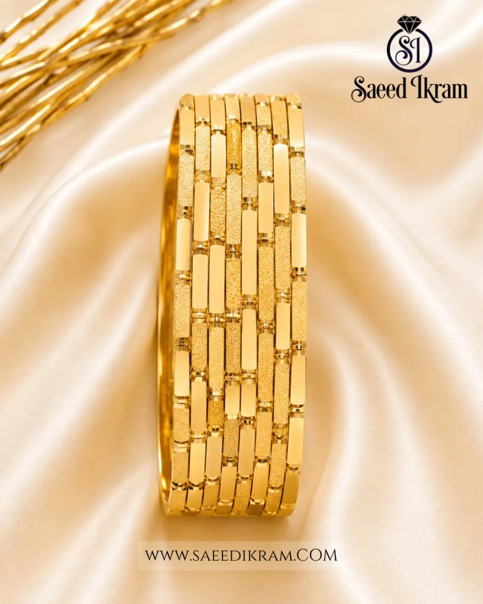 Soft Shine Gold Bangles