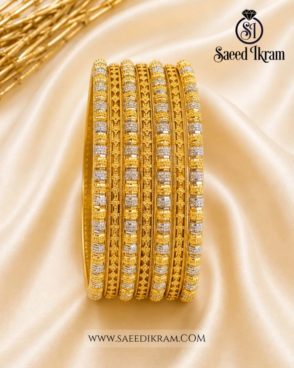 Golden Radiant Gold Bangles