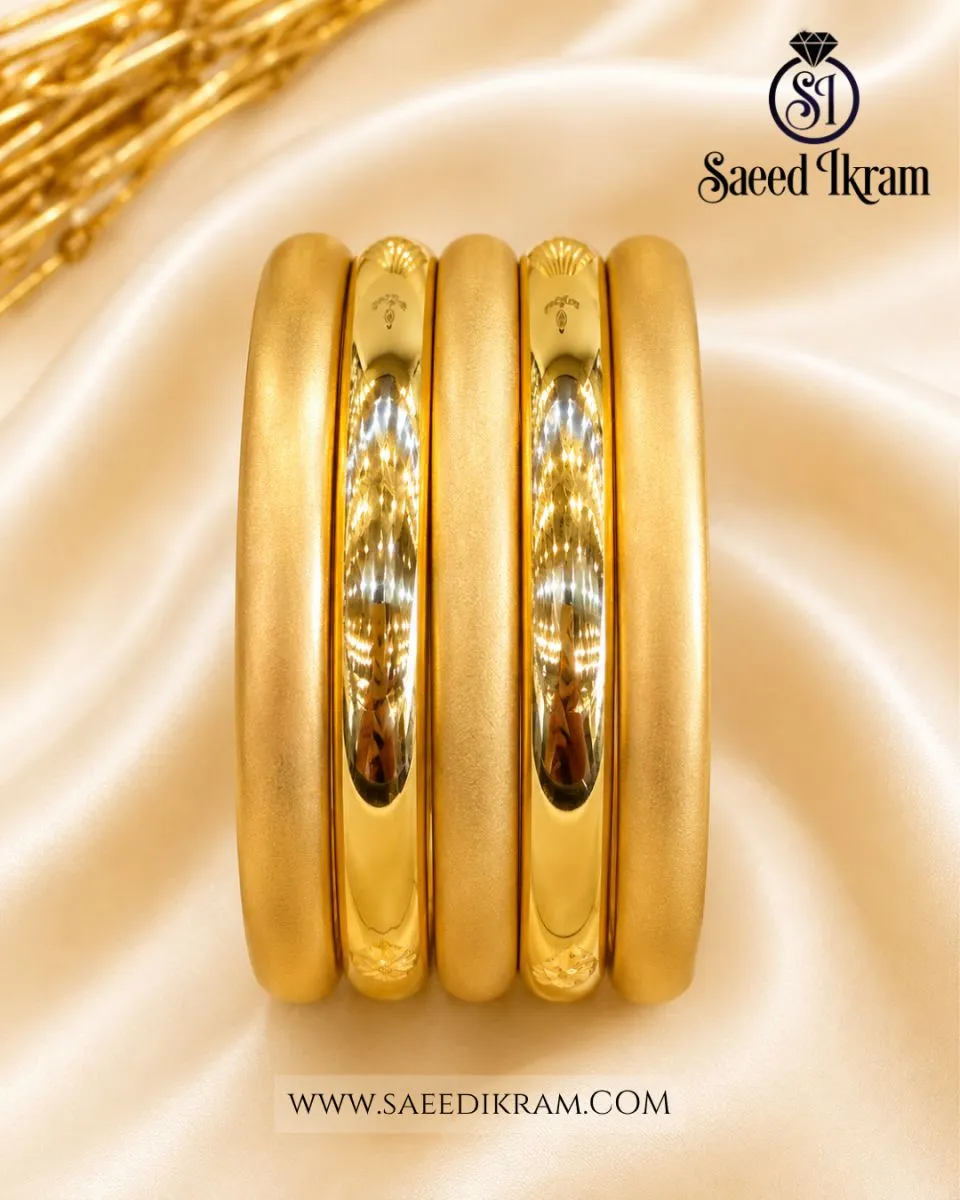 Bright Beauty Gold Bangles