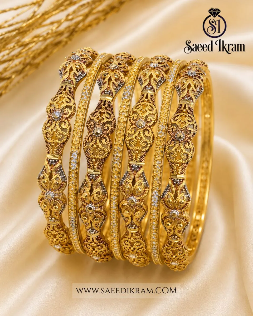 Golden Grace Gold Bangles