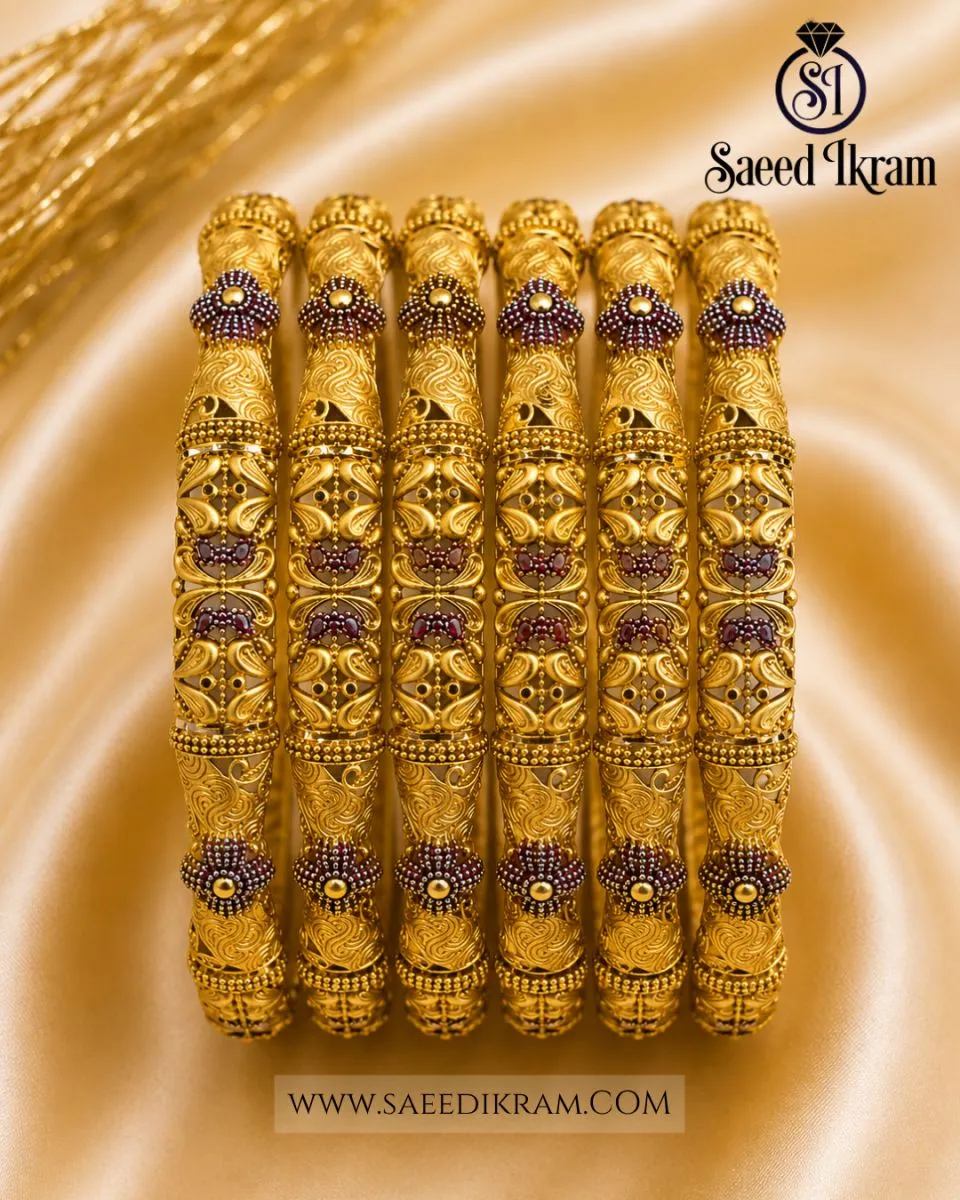 Pretty Gold Bangles
