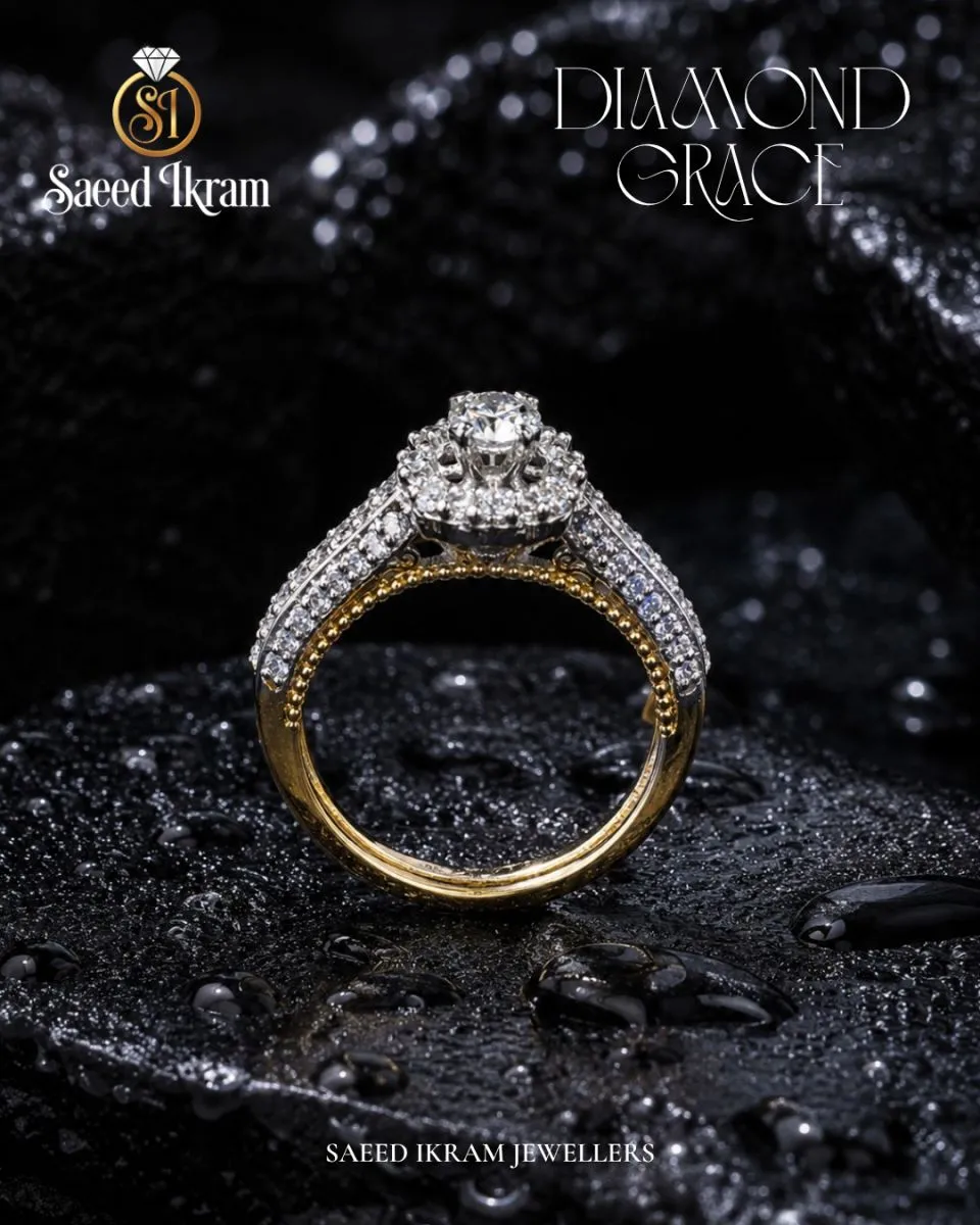 Luxe Halo Diamond Ring