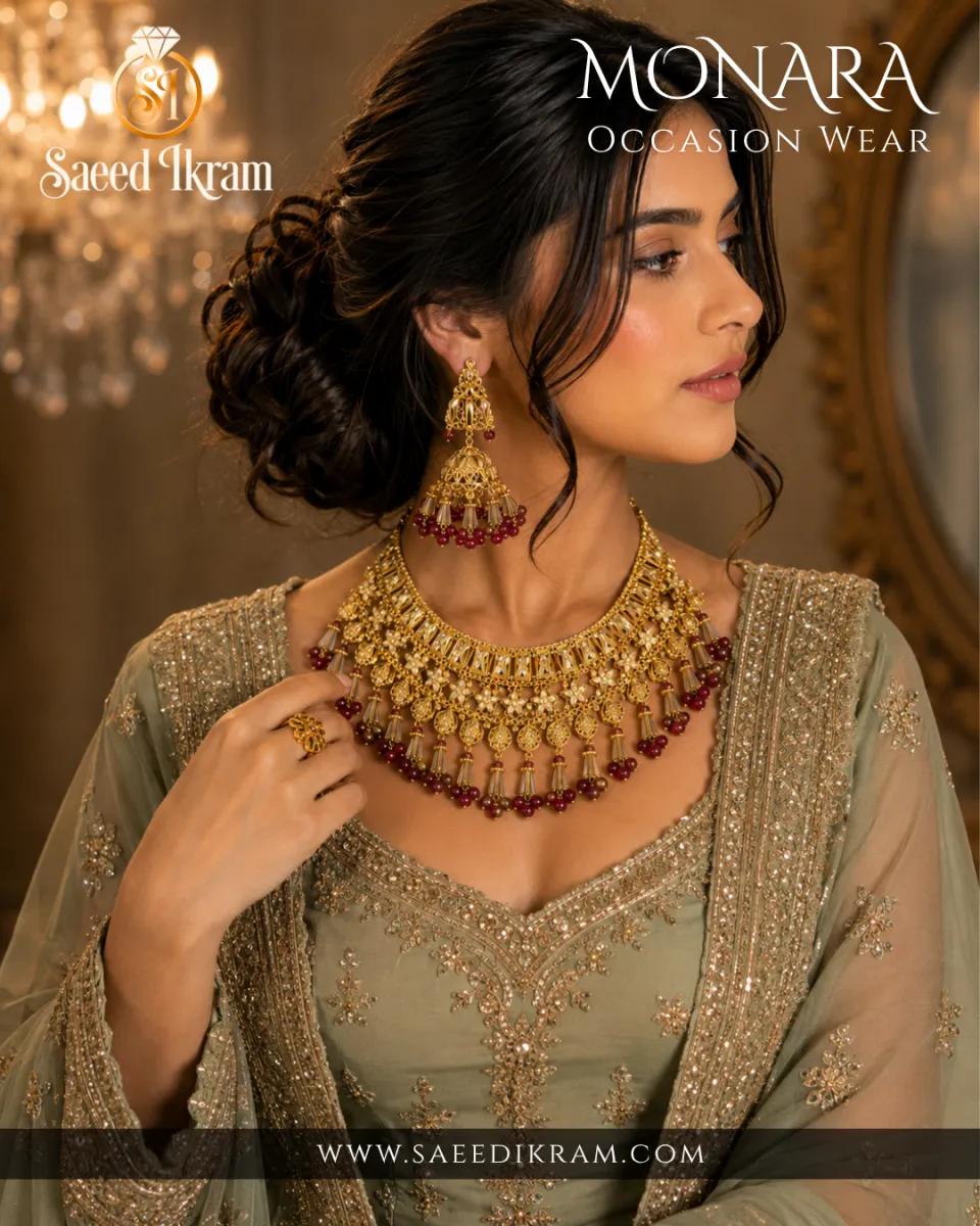 Elegant Beauty Gold Necklace Set