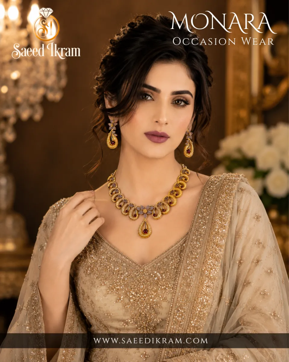 Wedding Fancy Gold Necklace Set