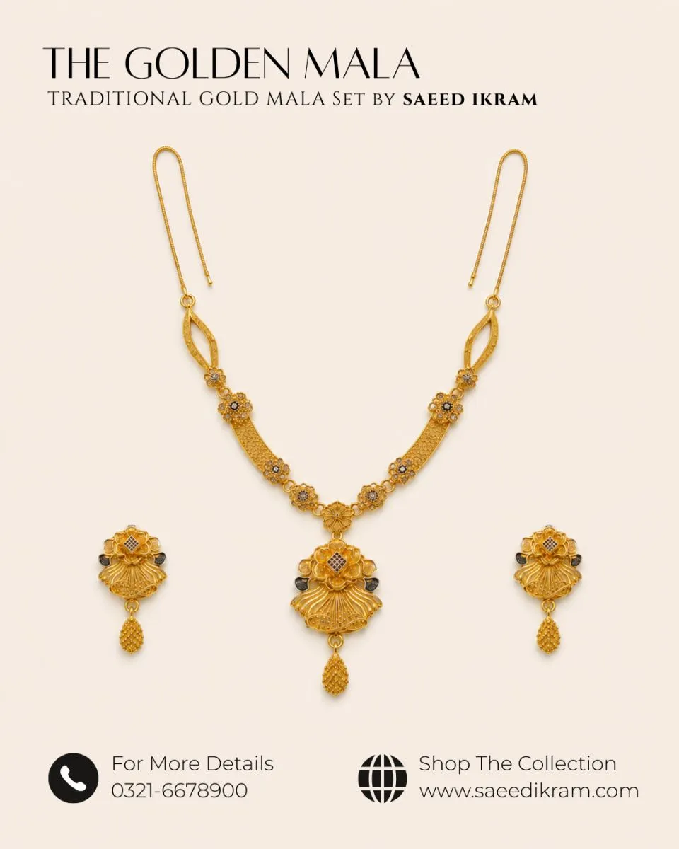 Golden Elegance Mala Set