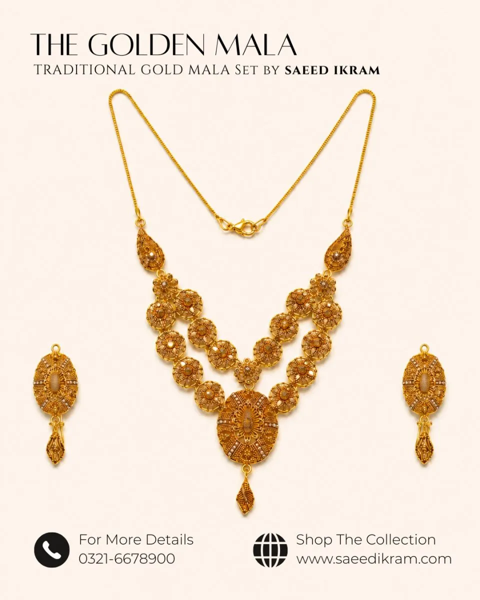 Golden Glow Mala Set
