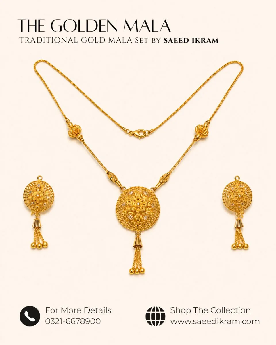 Golden Jewel Mala Set