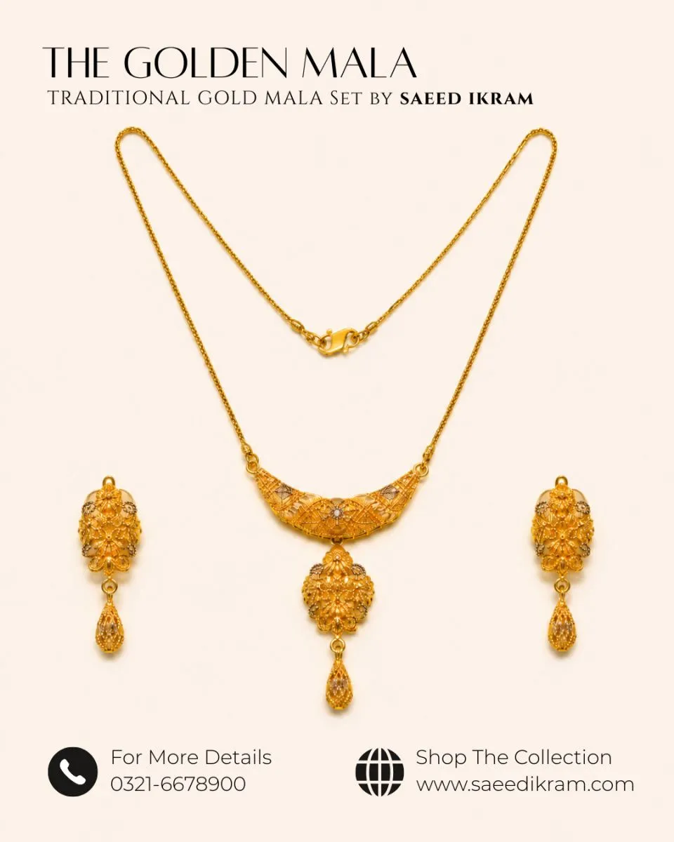 Royal Gold Mala Set