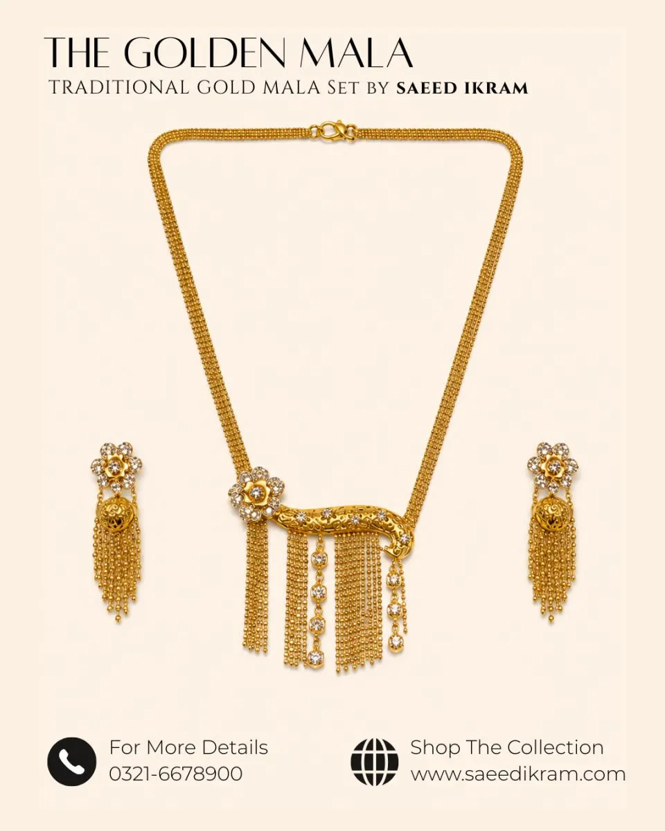 Gold Shine Mala Set