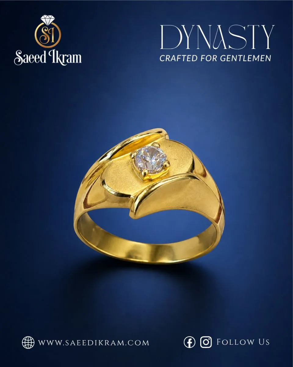 Timeless Mens Gold Ring