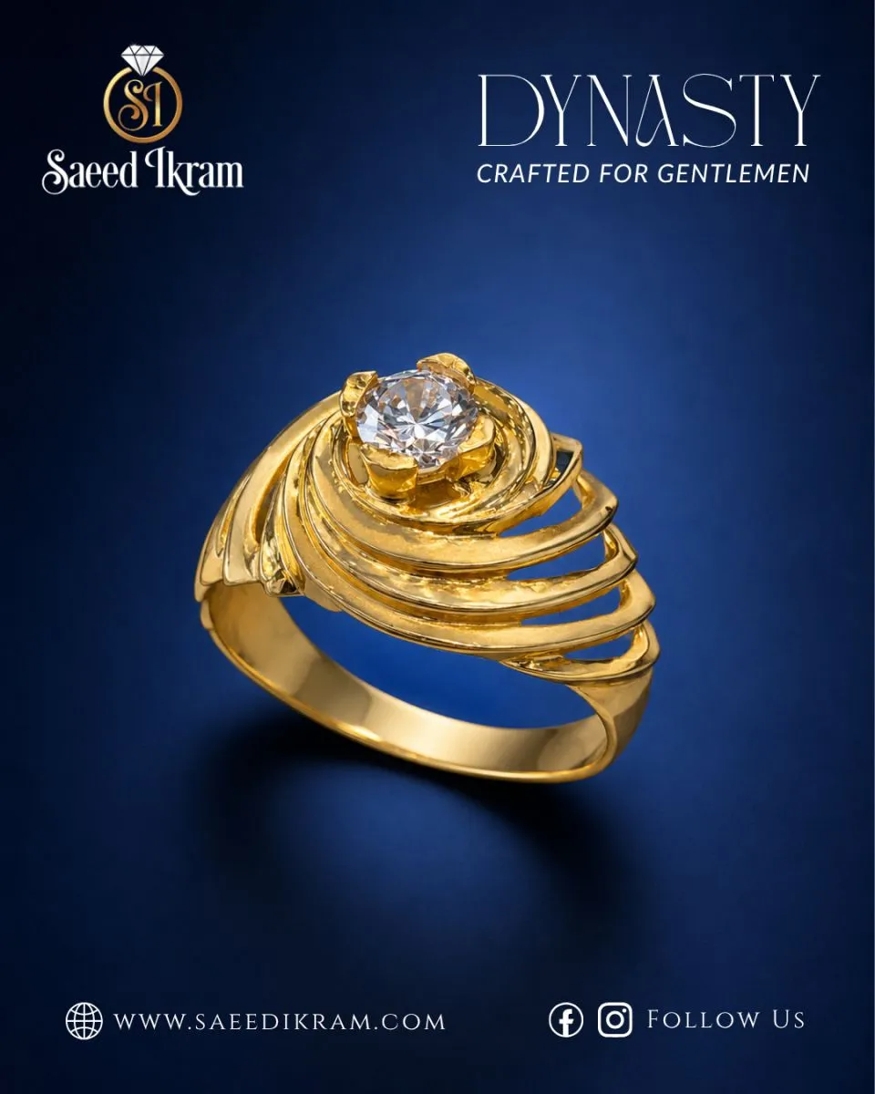 Royal Style Mens Gold Ring